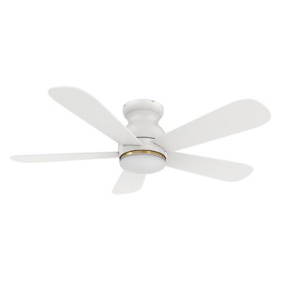 Carro USA Dubois LED Smart Ceiling Fan - Color: White - VS485Q-L12-W1-1-FM