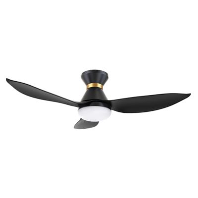 Carro USA Ryatt LED Smart Ceiling Fan - Color: Black - VS453V-L22-B2-1-FM