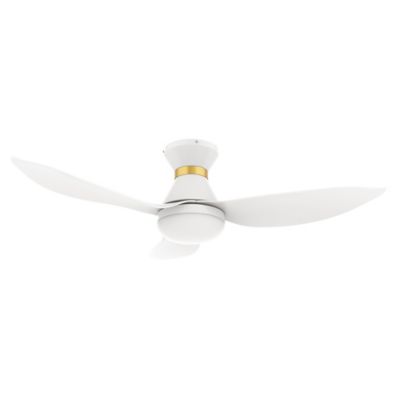 Carro USA Ryatt LED Smart Ceiling Fan - Color: White - VS453V-L22-W1-1-FMA