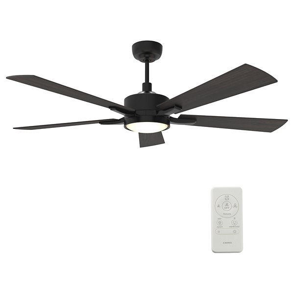 Appleton LED Smart Ceiling Fan - Color: Black - Carro USA VS565E-L12-BF-1