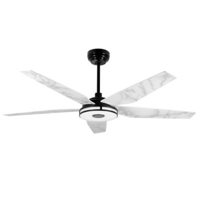 Carro USA Elira LED Indoor/Outdoor Smart Ceiling Fan - Color: Black - Blade