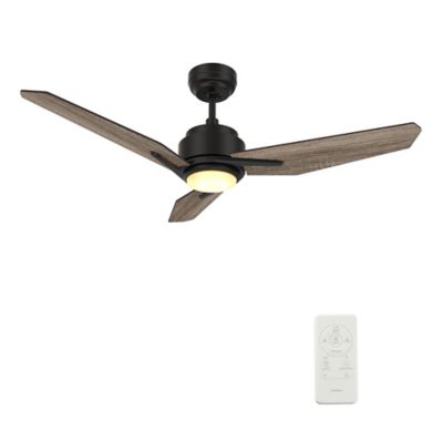 Carro USA Tracer LED Smart Ceiling Fan - Color: Black - Number of Blades: 3