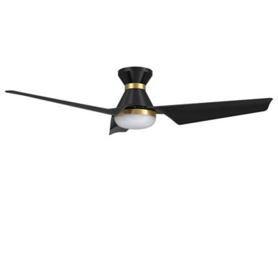 Carro USA Kreis LED Smart Ceiling Fan with Remote - Color: Black - Number o