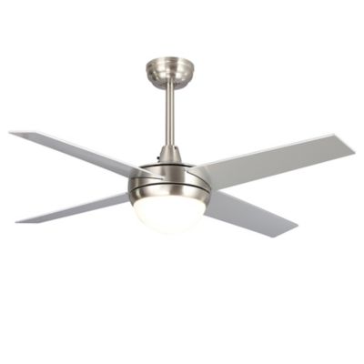 Carro USA Neva Smart Ceiling Fan with LED - Color: Silver - VWGS-484C-L11-S