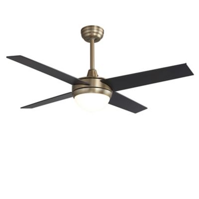 Carro USA Neva Smart Ceiling Fan with LED - Color: Gold - VWGS-524C-L11-G2-