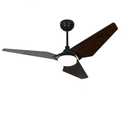 Carro USA Kaj LED Smart Ceiling Fan - Color: Black - VS523B-L12-B5-1