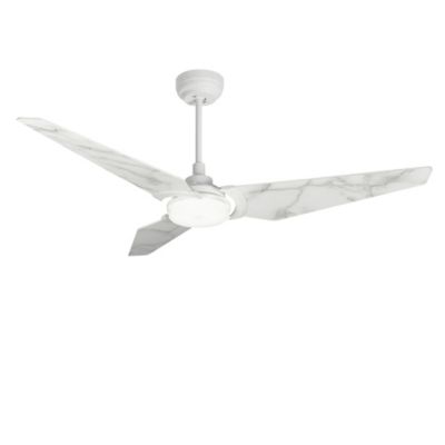 Carro USA Kaj LED Smart Ceiling Fan - Color: White - VS523B-L12-W7-1