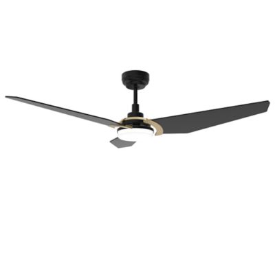 Carro USA Kaj LED Smart Ceiling Fan - Color: Black - VS523B-L12-B2-1G