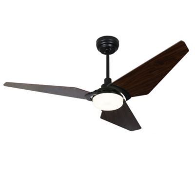 Carro USA Kaj LED Smart Ceiling Fan - Color: Black - VS563B-L12-B5-1