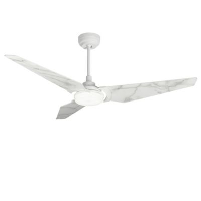 Carro USA Kaj LED Smart Ceiling Fan - Color: White - VS563B-L12-W7-1