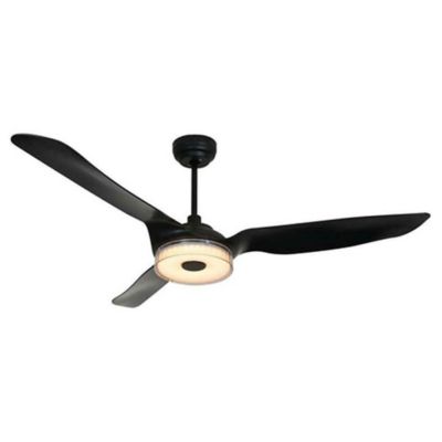 Carro USA Fletcher LED Smart Ceiling Fan - Color: Black - VS523F-L12-B2-1