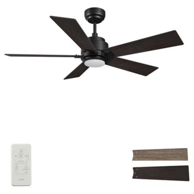 Carro USA Ascender LED Smart Ceiling Fan - Color: Black - VS485J1-L11-BG-1