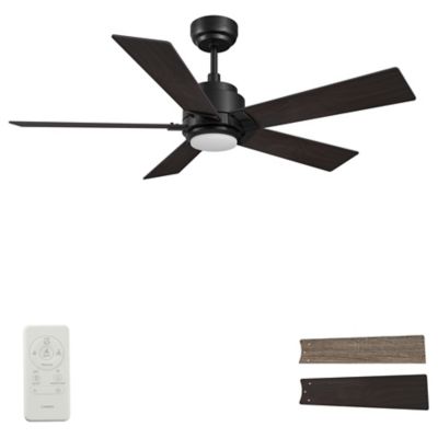 Carro USA Ascender LED Smart Ceiling Fan - Color: Black - VS565J1-L11-BG-1