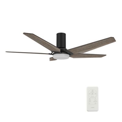 Carro USA Woodrow LED Flushmount Smart Ceiling Fan - Color: Black - VS525B-