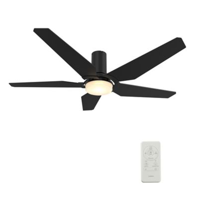 Carro USA Woodrow LED Flushmount Smart Ceiling Fan - Color: Black - VS525B-