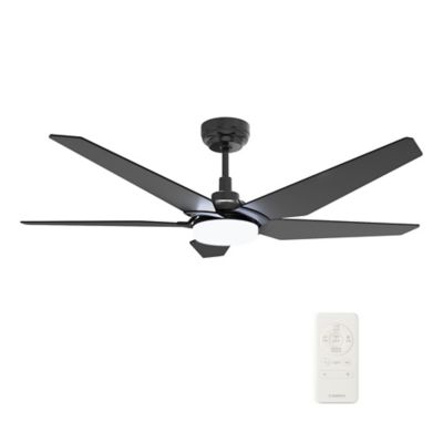 Carro USA Woodrow LED Smart Ceiling Fan - Color: Black - VS525B-L22-B2-1