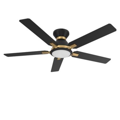 Carro USA Espear Flushmount Smart LED Ceiling Fan - Color: Black - VS525J-L