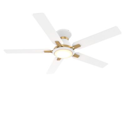 Carro USA Espear Flushmount Smart LED Ceiling Fan - Color: White - VS525J-L