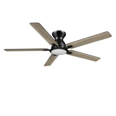 Carro USA Espear Flushmount Smart LED Ceiling Fan - Color: Black - VS525J-L