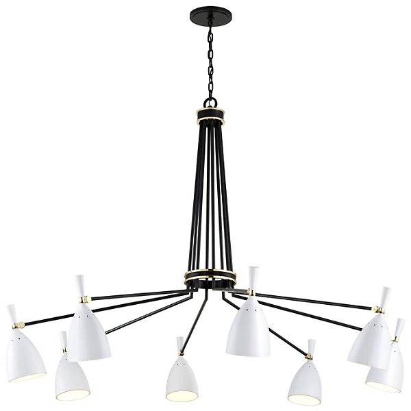 Corbett Lighting Utopia LED Chandelier - Color: White - Size: 8 light - 281