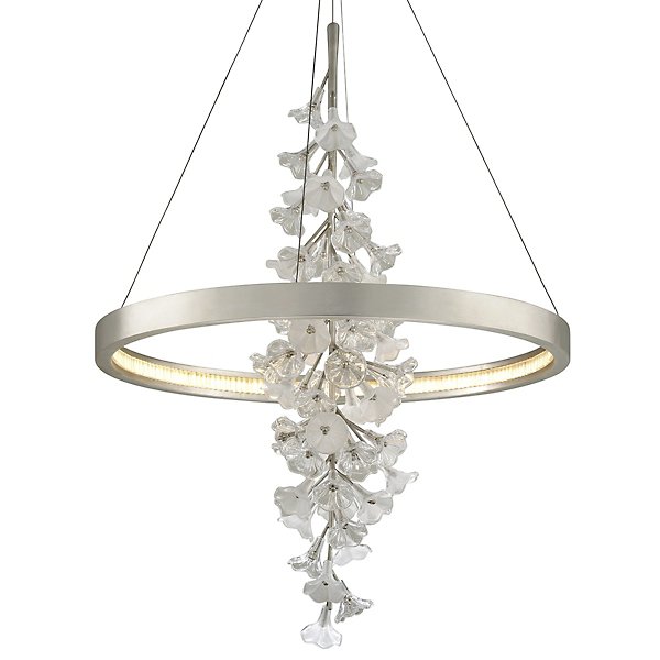 Corbett Lighting Jasmine LED Pendant Light - Color: Silver - Size: 39- -
