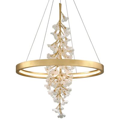 Corbett Lighting Jasmine LED Pendant Light - Color: Gold - Size: 60- - 2