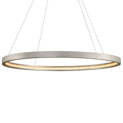 Corbett Lighting Jasmine LED Circular Frame Pendant Light - Color: Silver -