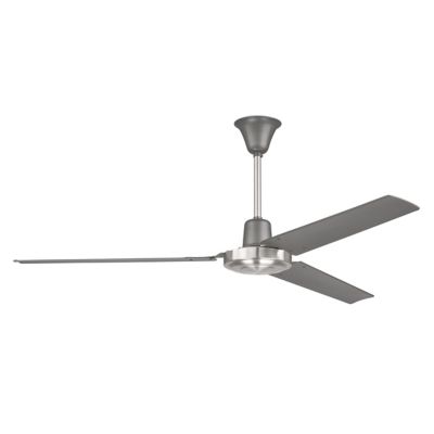 Utility Ceiling Fan - Color: Silver - Blade Color: Brushed Polished Nickel - Craftmade Fans UT56TBNK3MR