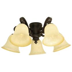 Universal Fan Light Kit with Antique Scavo Glass