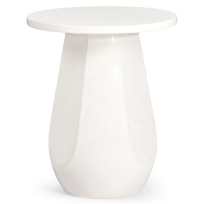 Alder & Ore Beulah Outdoor Side Table - Color: White
