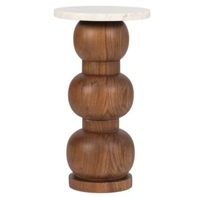 Alder & Ore Albertus Drink Table in White