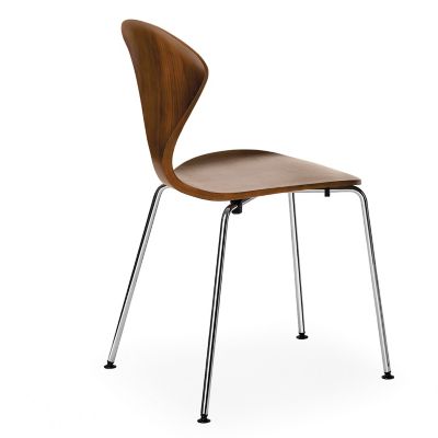 Cherner Chair Company Cherner Metal Base Chair - Color: Wood tones - CSTK01