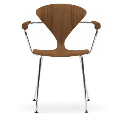 Cherner Chair Company Cherner Metal Base Armchair - Color: Wood tones - CST