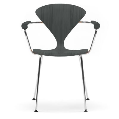 Cherner Chair Company Cherner Metal Base Armchair - Color: Wood tones - CST