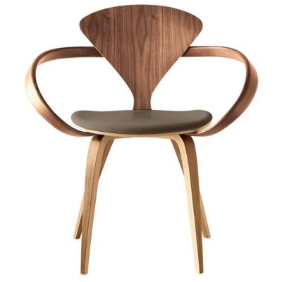 Cherner Chair Company Cherner Armchair with Seat Pad - Color: Wood tones - 