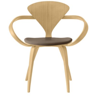 Cherner Chair Company Cherner Armchair with Seat Pad - Color: Wood tones - 