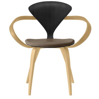 Cherner Chair Company Cherner Armchair with Seat Pad - Color: Wood tones - 