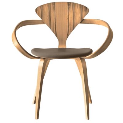 Cherner Chair Company Cherner Armchair with Seat Pad - Color: Wood tones - 