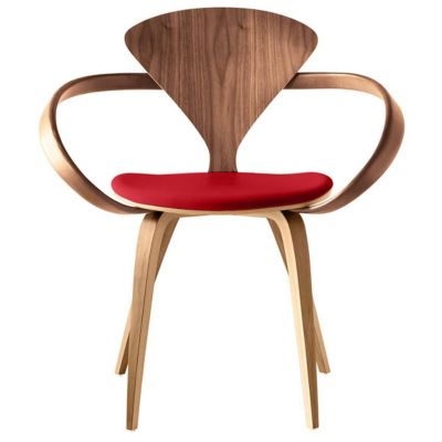 Cherner Chair Company Cherner Armchair with Seat Pad - Color: Wood tones - 