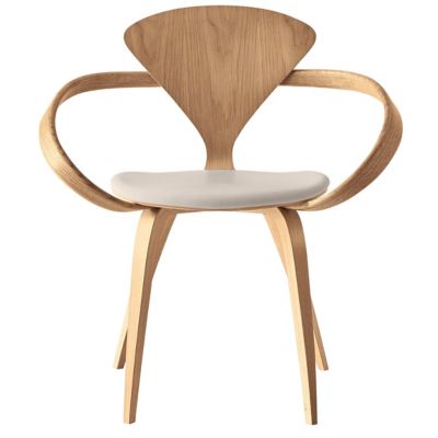 Cherner Chair Company Cherner Armchair with Seat Pad - Color: Wood tones - 