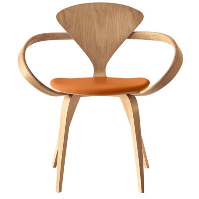 Cherner Chair Company Cherner Armchair with Seat Pad - Color: Wood tones - 