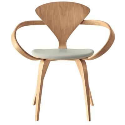 Cherner Chair Company Cherner Armchair with Seat Pad - Color: Wood tones - 