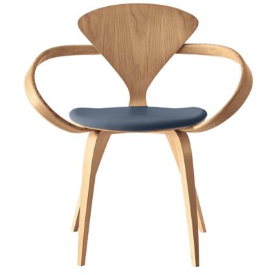 Cherner Chair Company Cherner Armchair with Seat Pad - Color: Wood tones - 