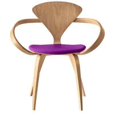 Cherner Chair Company Cherner Armchair with Seat Pad - Color: Wood tones - 