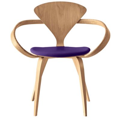 Cherner Chair Company Cherner Armchair with Seat Pad - Color: Wood tones - 