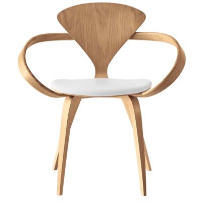 Cherner Chair Company Cherner Armchair with Seat Pad - Color: Wood tones - 