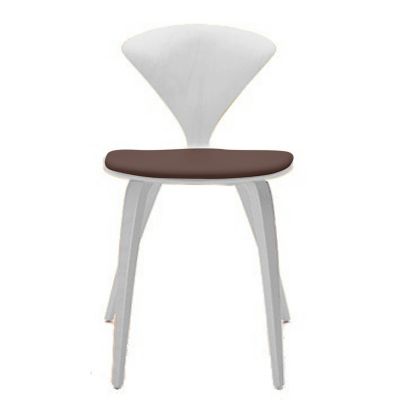 Cherner Chair Company Cherner Side Chair with Seat Pad - Color: Wood tones 