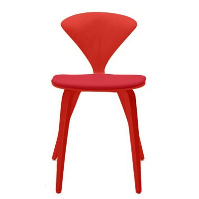 Cherner Chair Company Cherner Side Chair with Seat Pad - Color: Wood tones 