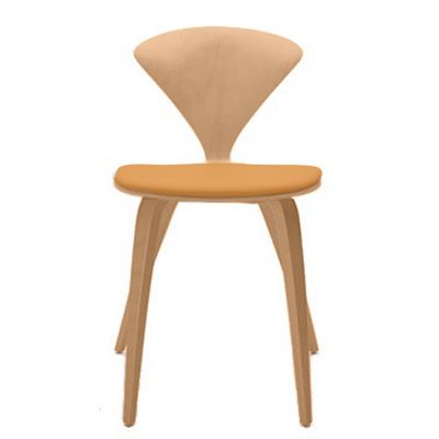 Cherner Chair Company Cherner Side Chair with Seat Pad - Color: Wood tones 