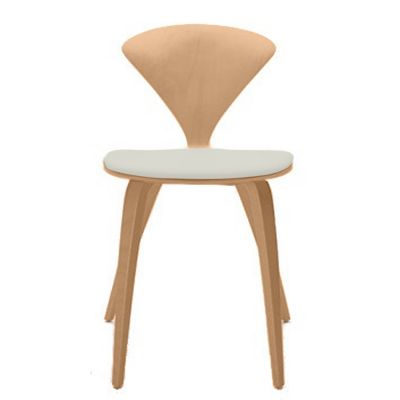 Cherner Chair Company Cherner Side Chair with Seat Pad - Color: Wood tones 